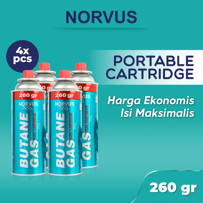 Norvus Butane Gas Bundling 4x 260g