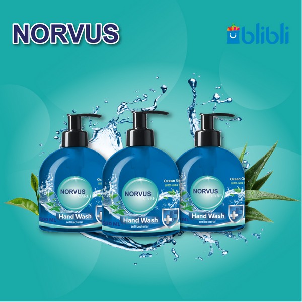 Sabun Cuci Tangan Anti Bakteri Ocean Green Tea 3x 500 ml