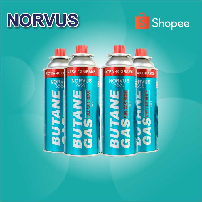 Butane Gas 4x 260g - NORVUS