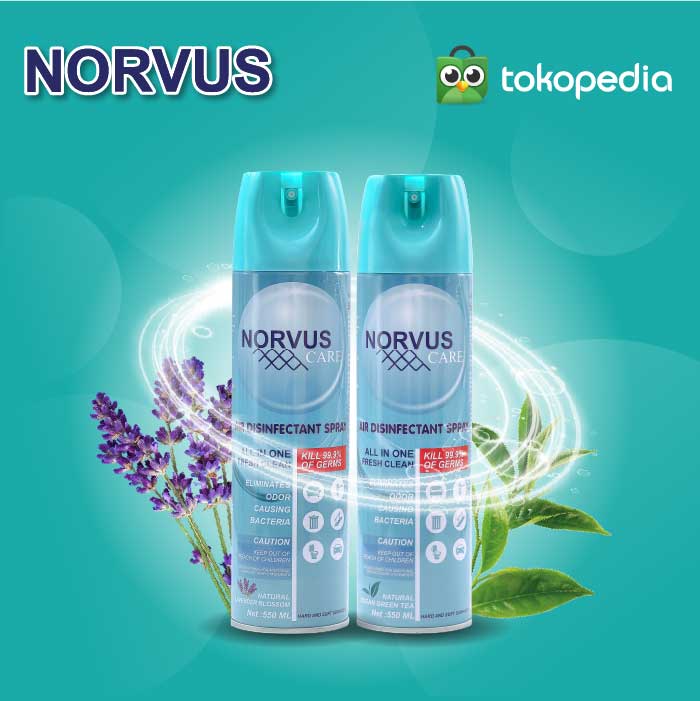 Green Tea & Lavender Air Disinfectant Spray 2x 550ml