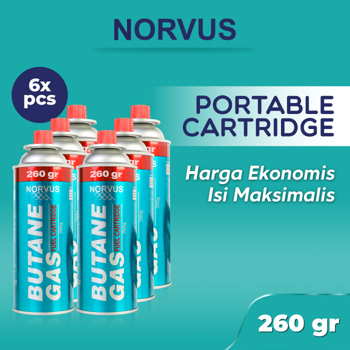 Norvus Butane Gas Bundling 6x 260g